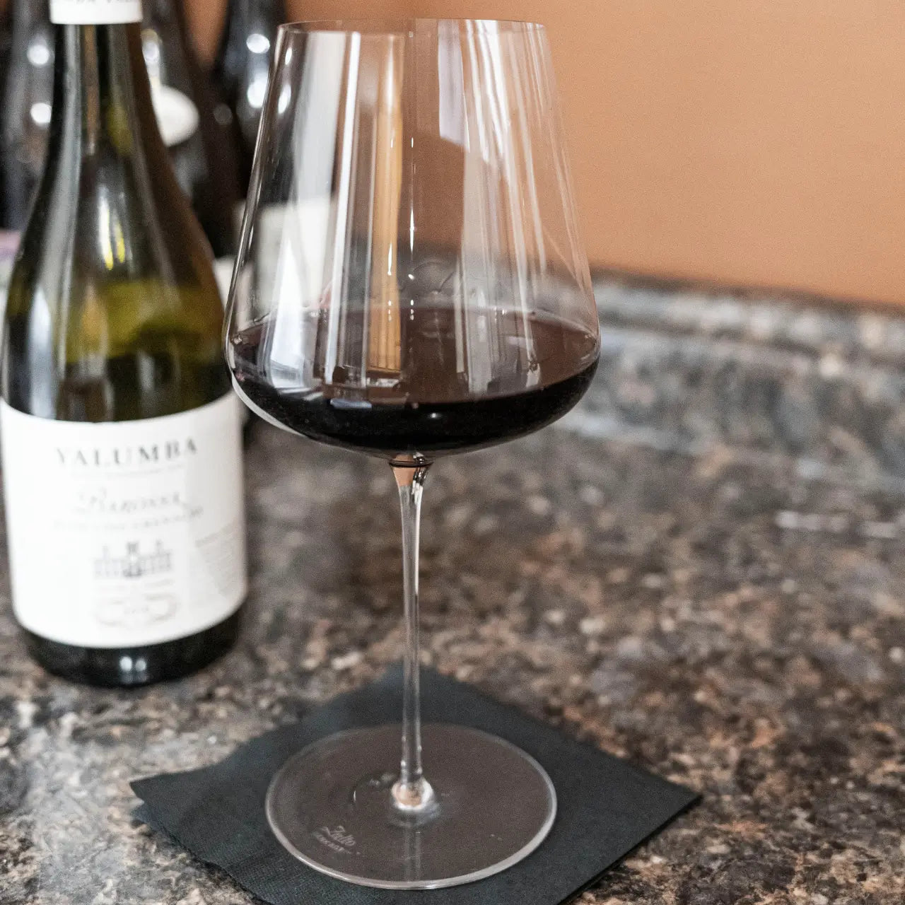 10"x10" 4-Fold Black 2-ply Tissue Beverage Napkin Embossed 1000ct SKU 36024