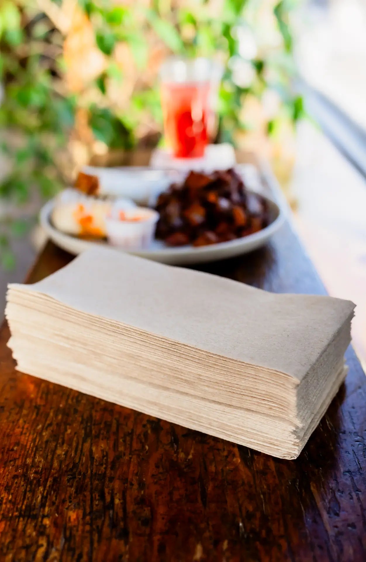 12"x17" 6-Fold Natural DRC Guest Towel 600ct SKU 51018