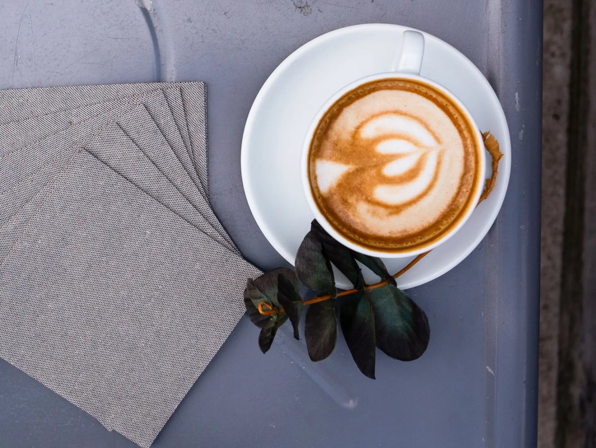 10"x10" 4-Fold Black Tweed DRC Beverage Napkin 600ct SKU 51011