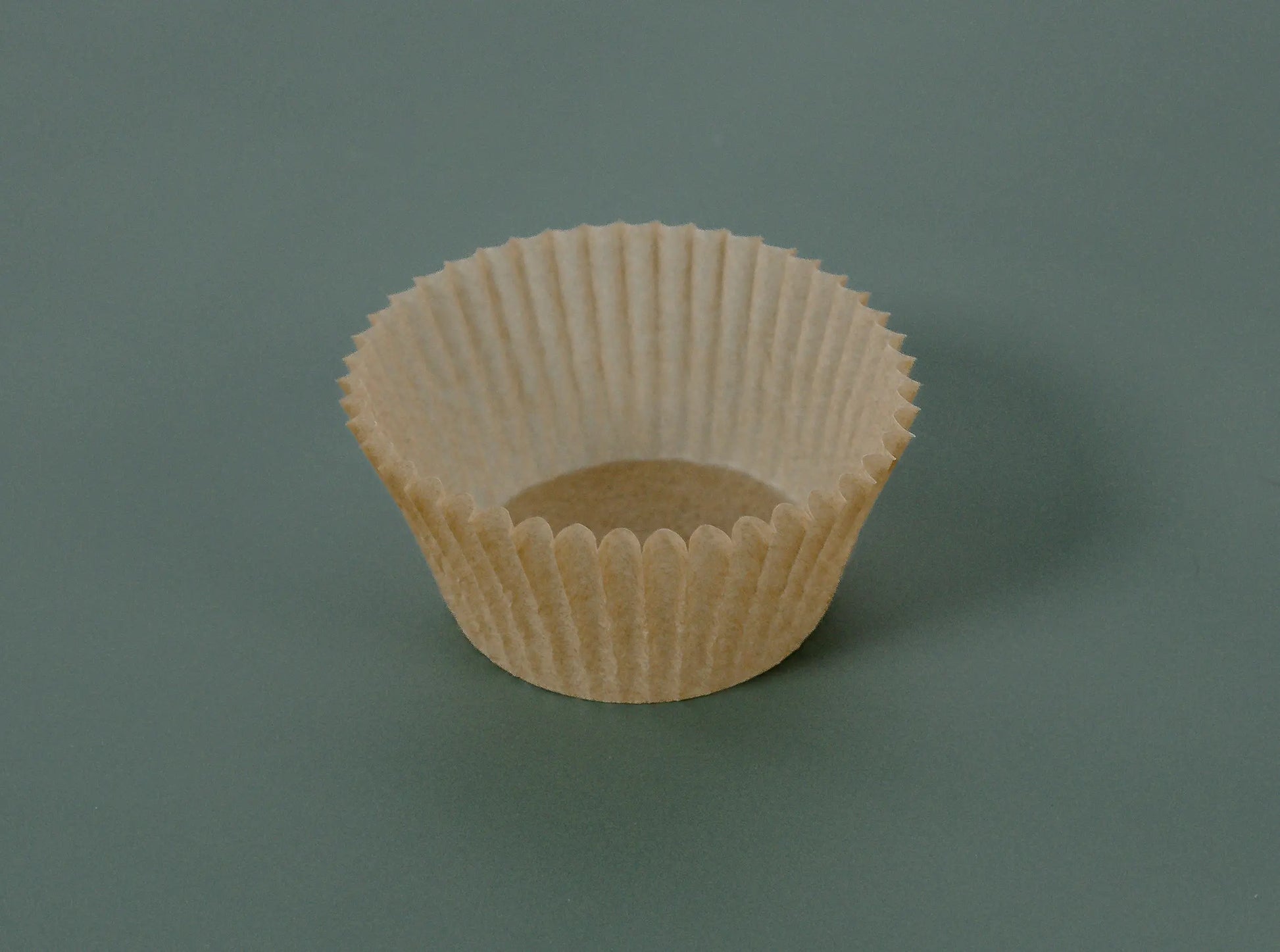2"x1.25" Kraft Standard Compostable, PFAS Free, Greaseproof Fluted Cupcake Liner 1000ct SKU 80019