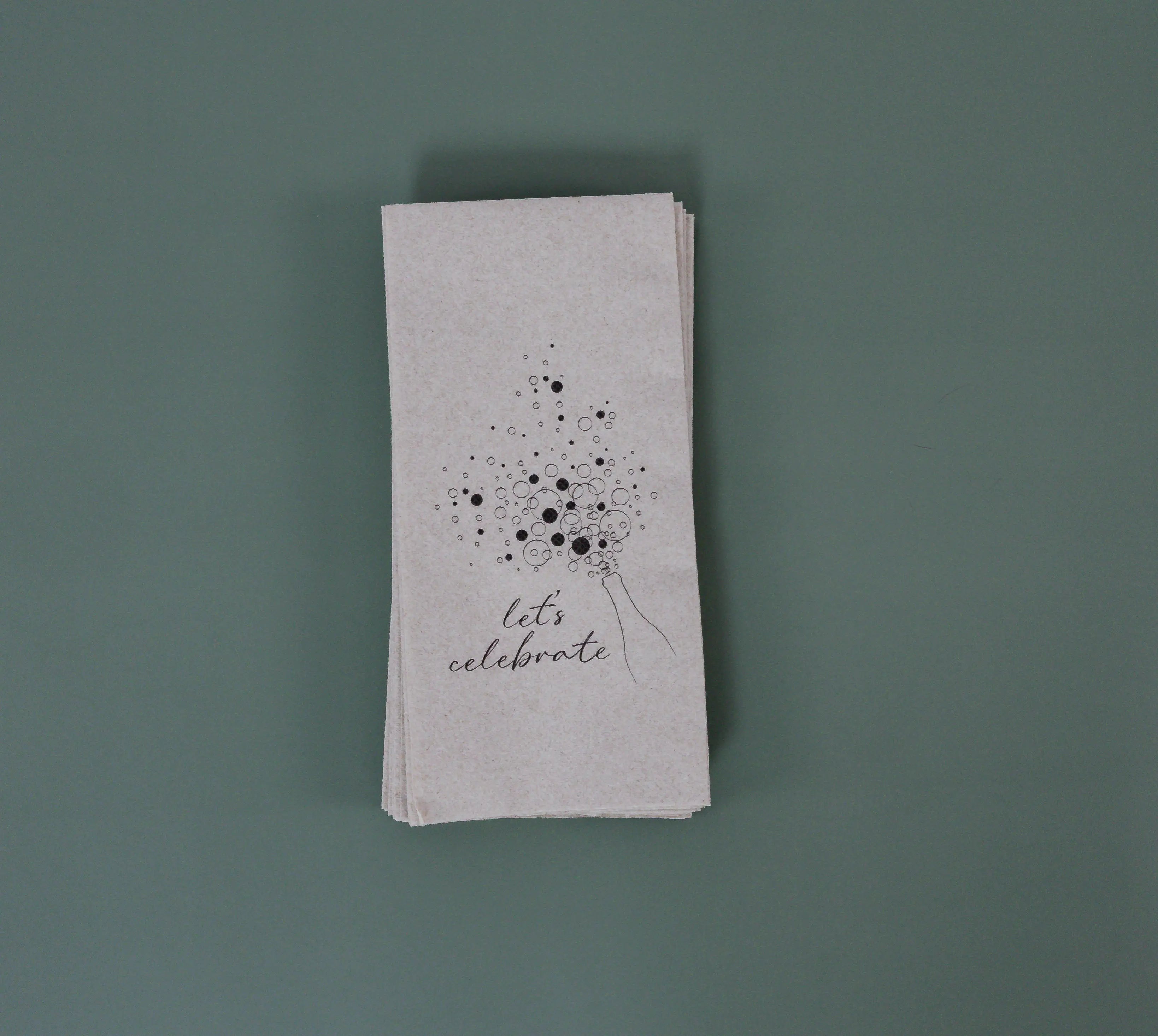 12"x17" 6-Fold Natural DRC Premium Guest Towel 600ct SKU CP505