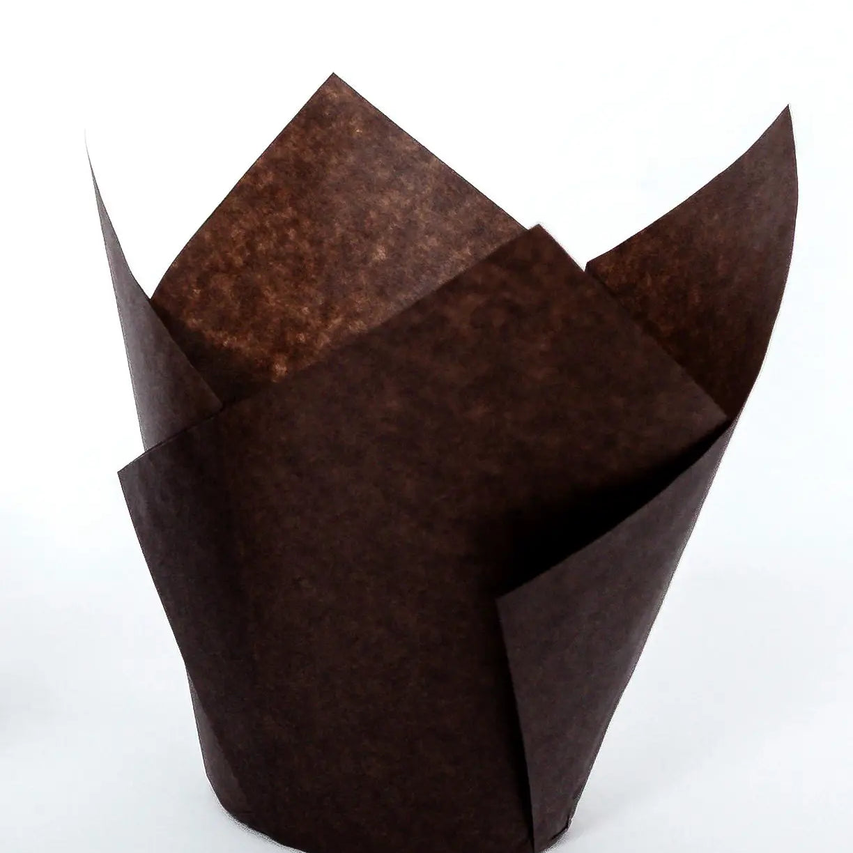2"x4" Brown Large Tulip Cup Compostable, PFAS Free, Greaseproof Paper 1200ct SKU 80021